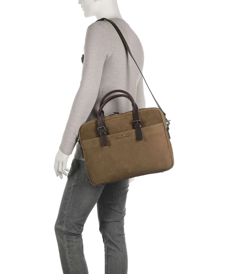 Castelijn & Beerens Veneto Aktentasche taupe
