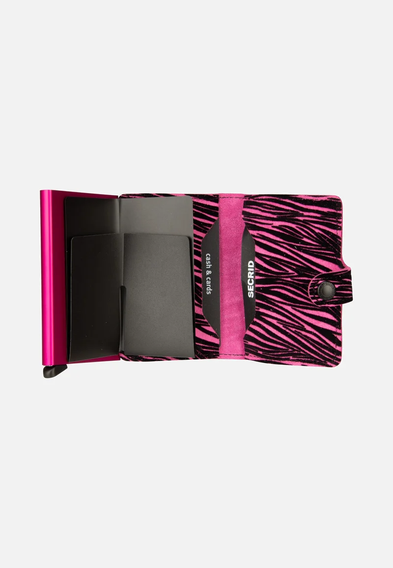 Miniwallet Zebra Fuchsia - Portemonnaie