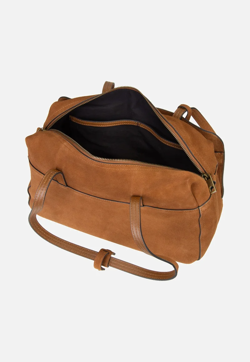 Clarice II Satchel M Hydro Suede Brown - Satchel