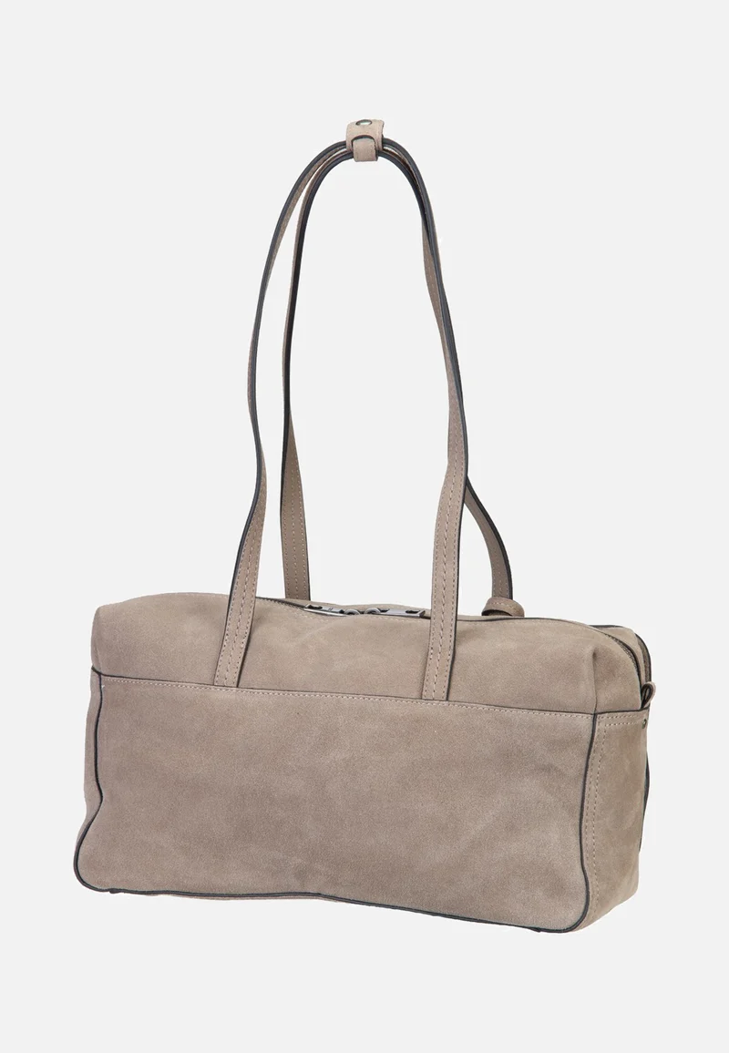 Clarice II Satchel M Hydro Suede Neutral Grey - Satchel
