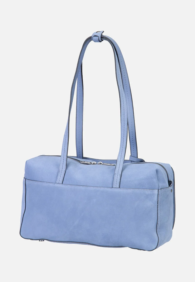 Clarice II Satchel M Hydro Suede Flower Blue - Satchel