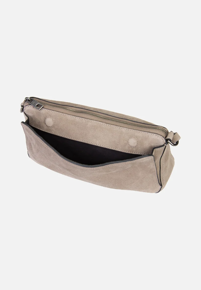 Clarice II Crossbody M Hydro Suede Neutral Grey - Crossbody Bag