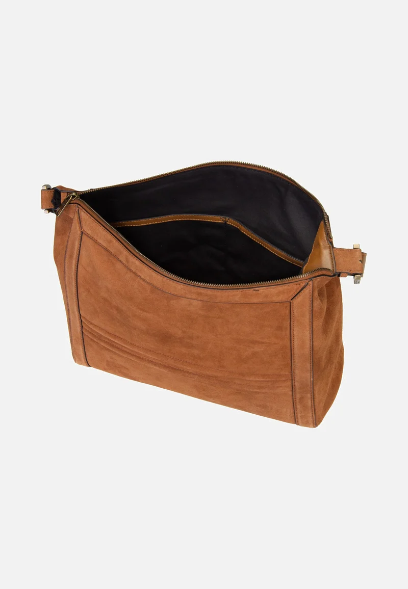 Delia Hobo M Suede Brown - Hobo Bag