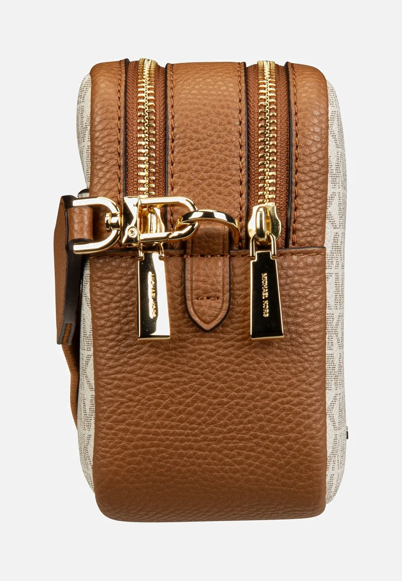 Bryant MD Double Zip Chain Cam Vanilla/Acorn - Crossbody Bag