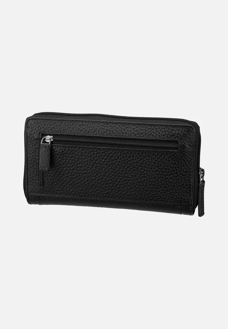 Sina Ladies Long Zip Schwarz - Portemonnaie