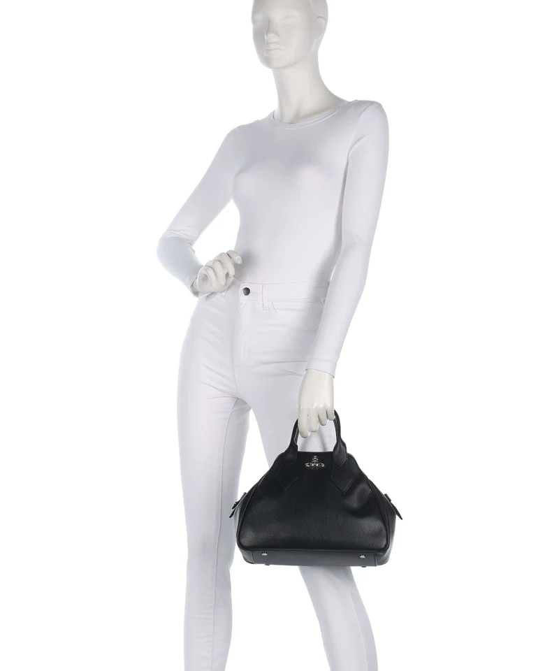 Vivienne Westwood Yasmine Grain Medium Handtasche black