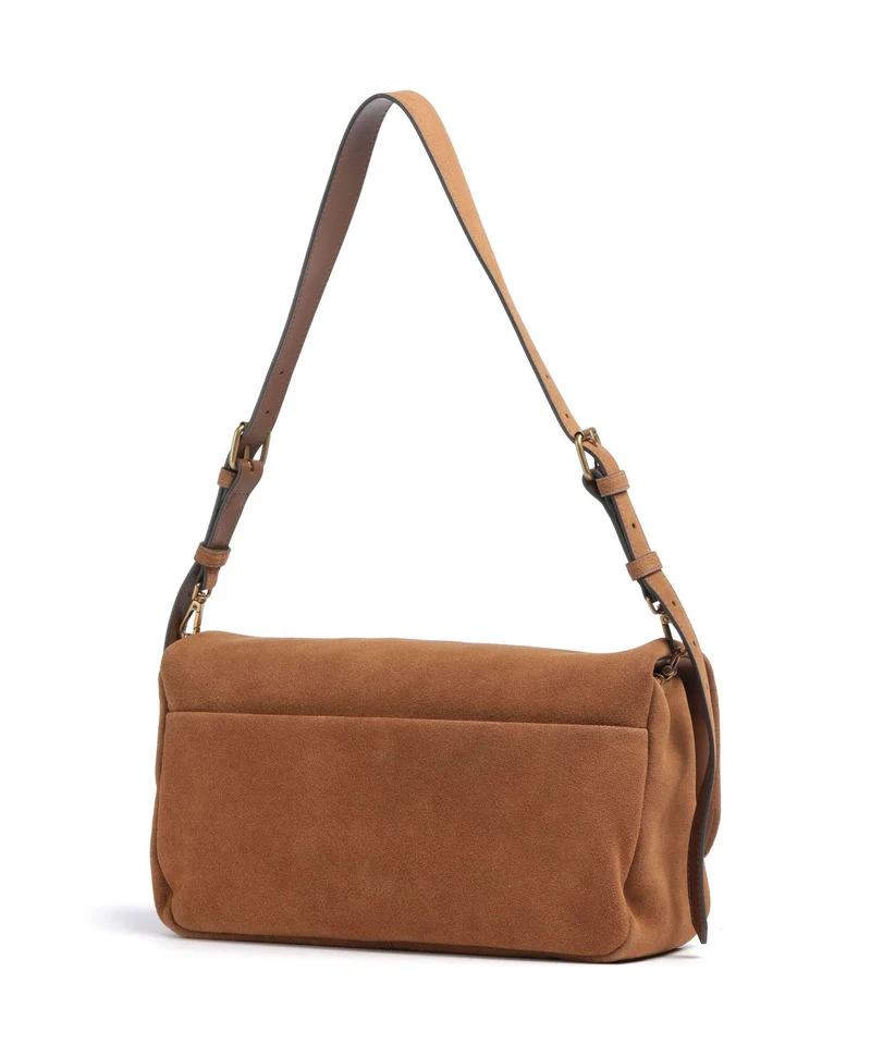 Pinko Click Soft Horizontal Schultertasche marrone/leone/antique gold