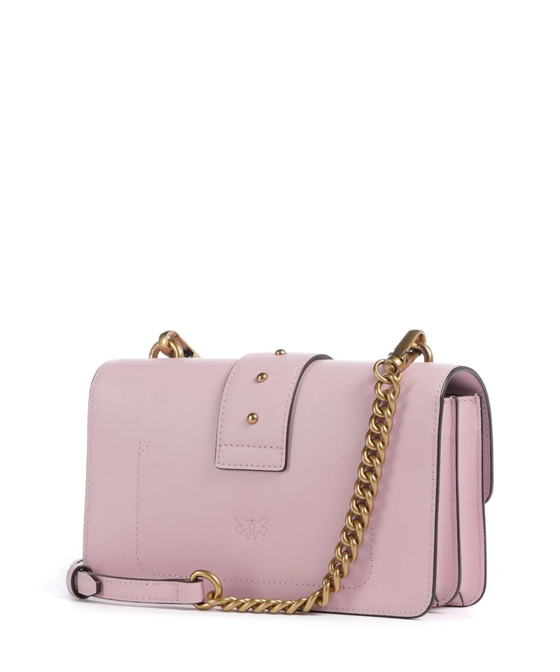 Pinko Love One Mini Umhängetasche rosa chiaro/antique gold