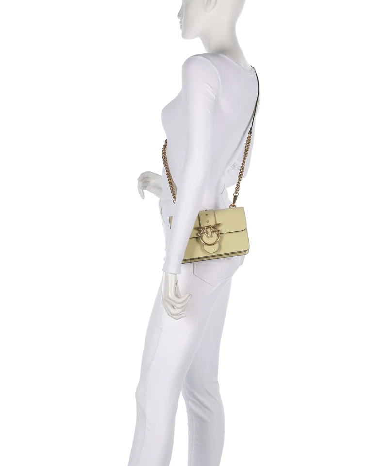 Pinko Love One Mini Umhängetasche giallo vaniglia/antique gold