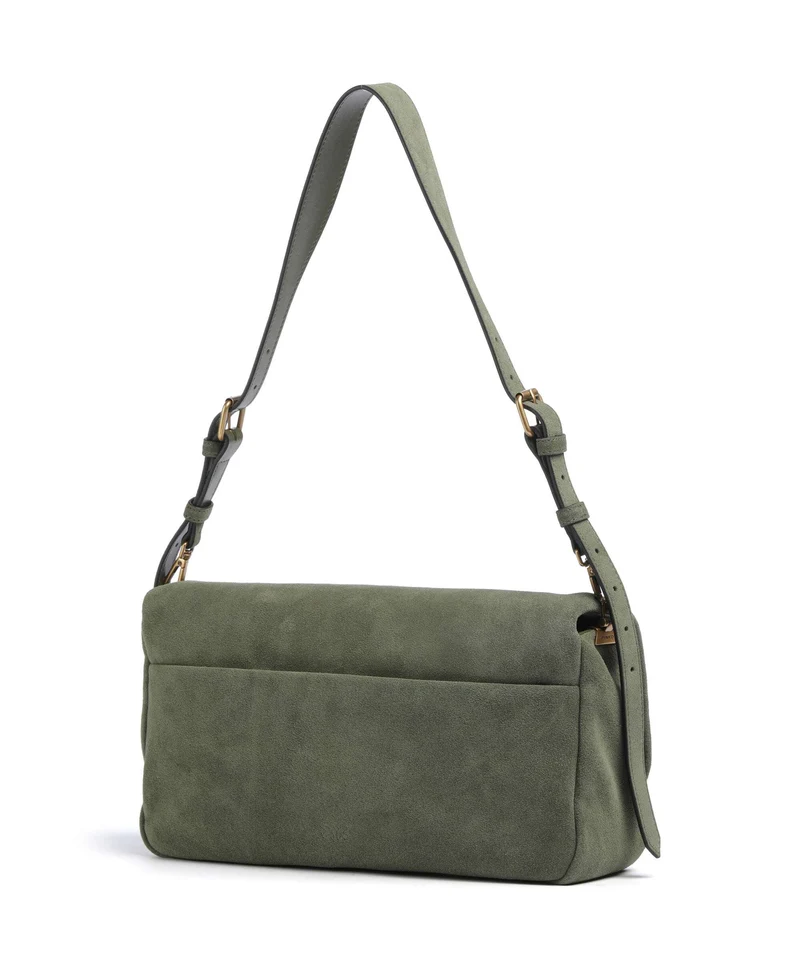 Pinko Click Soft Horizontal Schultertasche oliva capulet/antique gold