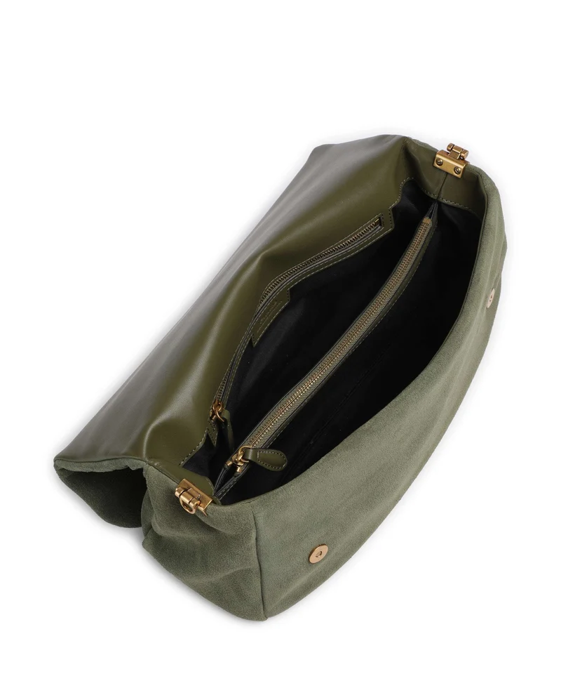 Pinko Click Soft Horizontal Schultertasche oliva capulet/antique gold