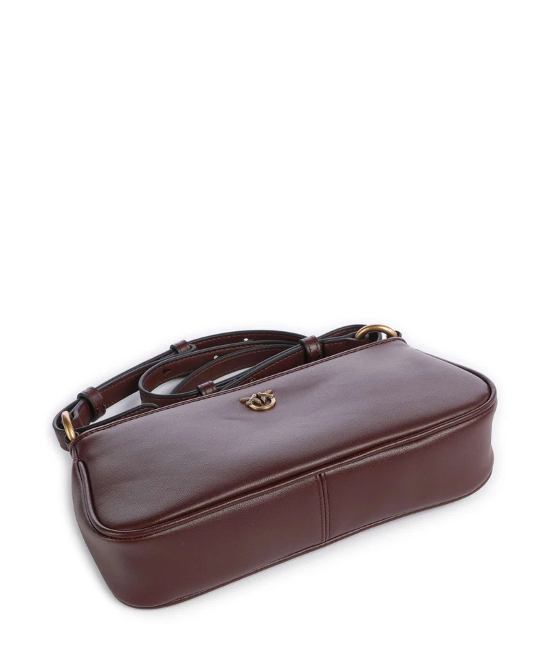 Pinko Half Moon Mini Umhängetasche burgundy wine/antique gold