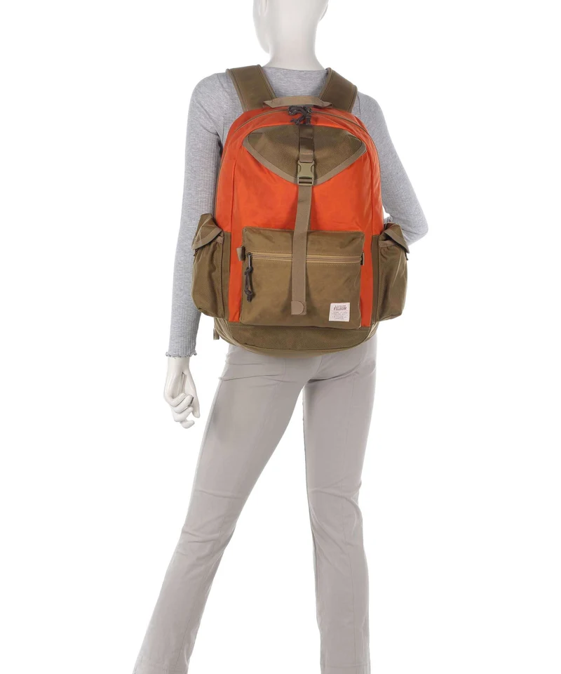 Filson Cordura Nylon Surveyor Rucksack dark tan/flame