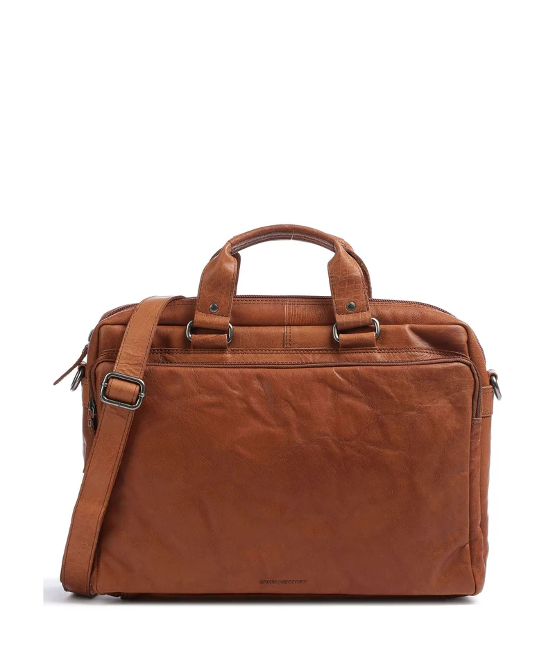 Spikes & Sparrow Bronco Aktentasche brandy