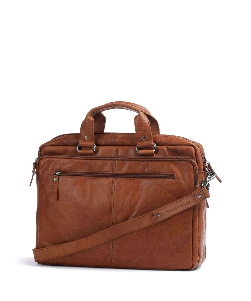 Spikes & Sparrow Bronco Aktentasche brandy