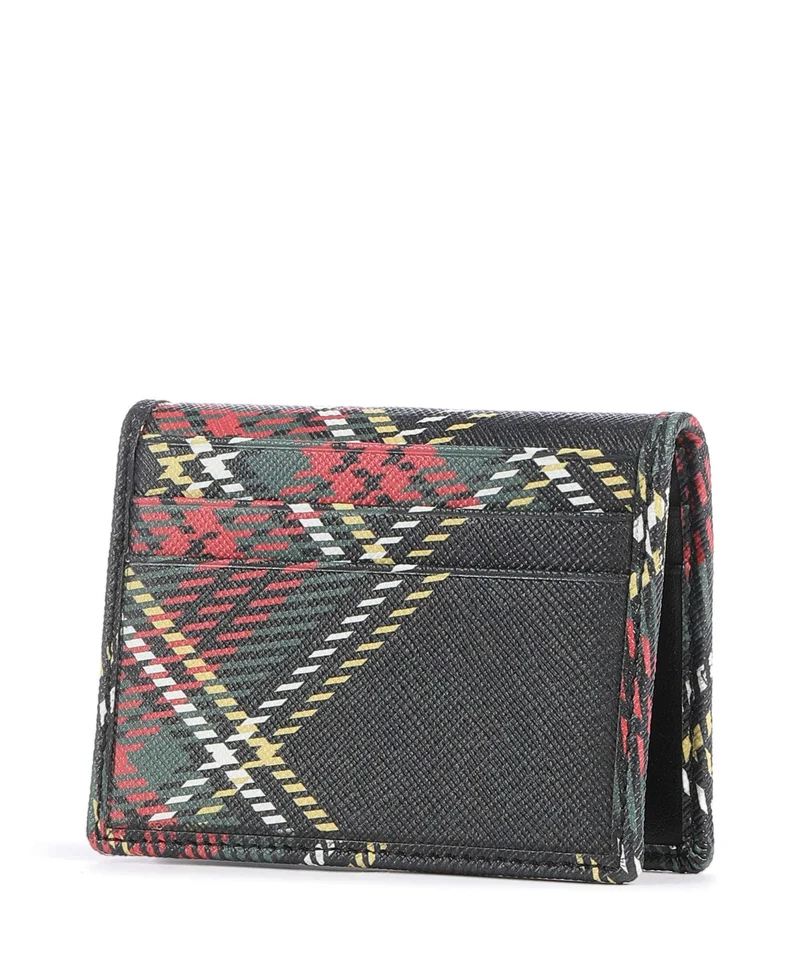 Vivienne Westwood Saffiano Printed Kreditkartenetui chelsea tartan