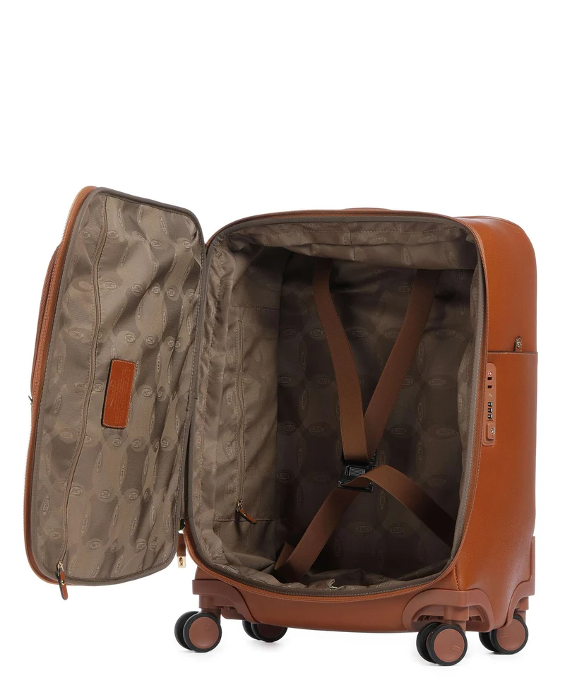 Brics Life Pelle 4-Rollen Trolley leder