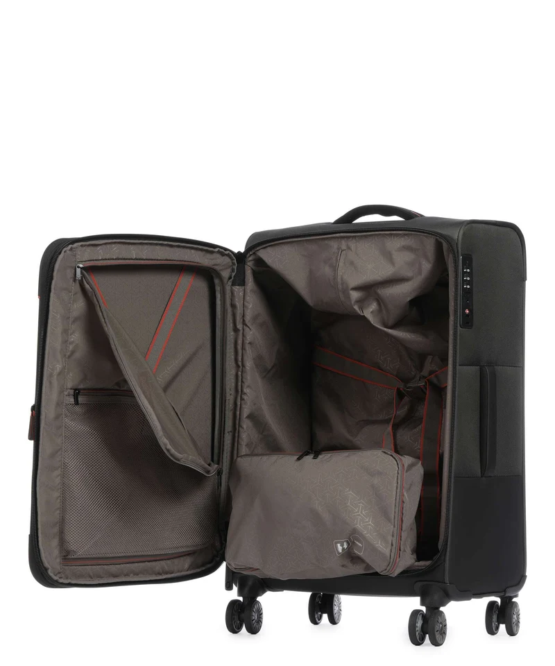 Travelite Crosslite 5.0 4-Rollen Trolley oliv