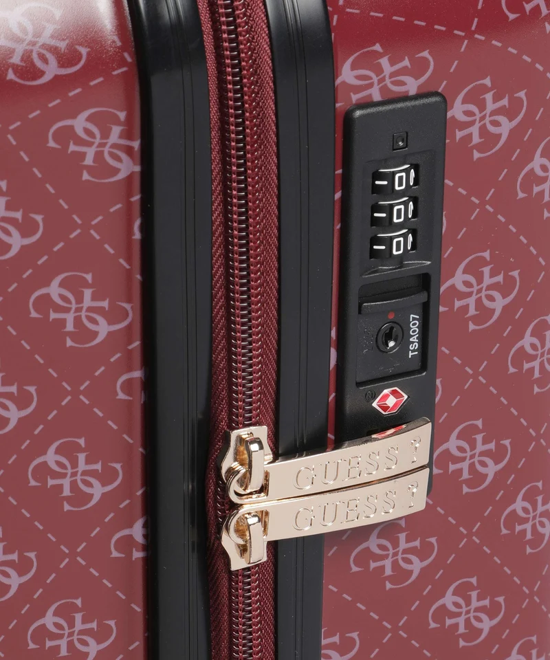 Guess Jesco 4-Rollen Trolley claret