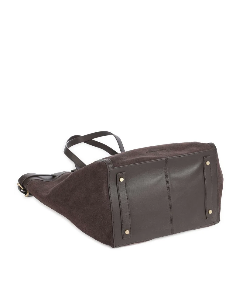 Les Visionnaires Felicia Cozy Shopper chocolate brown