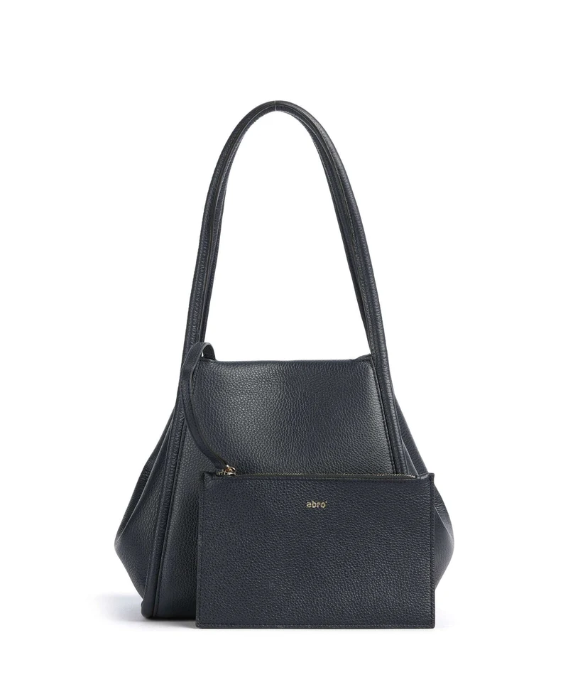 Abro Agave Willow Small Shopper navy