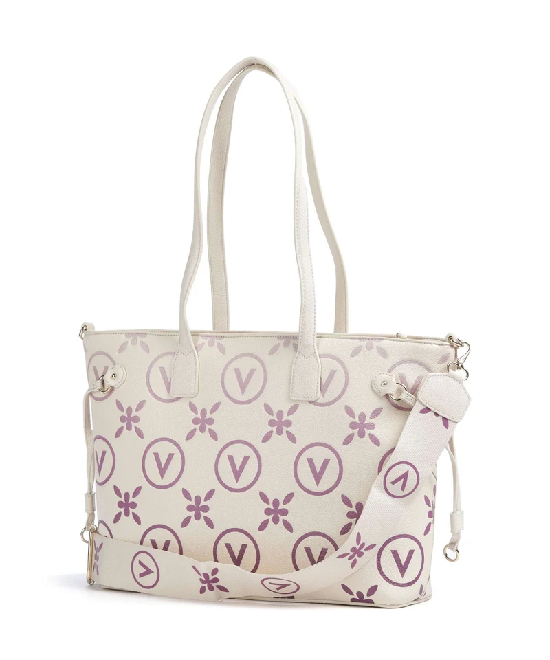 Valentino Bags Samba Re Print Shopper ecru/rosa