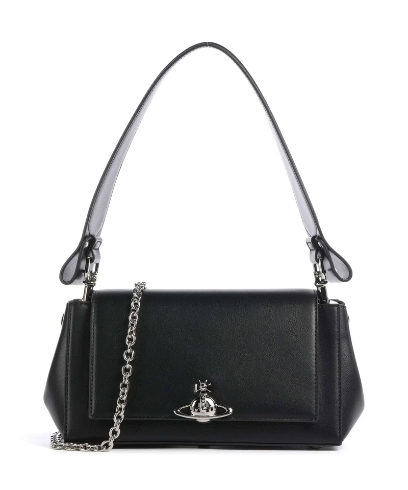 Vivienne Westwood Hazel Smooth Medium Schultertasche black