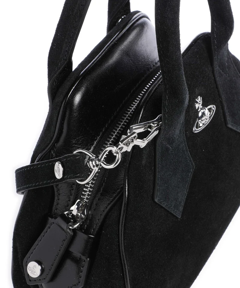 Vivienne Westwood Yasmine Suede Small Handtasche black