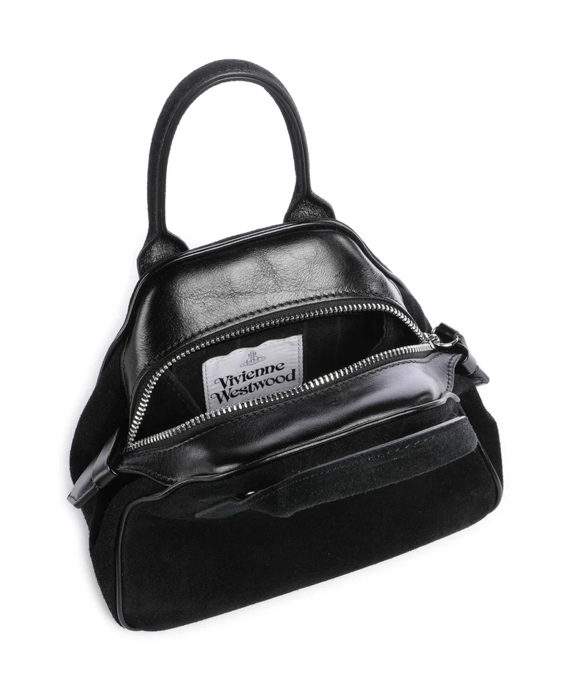 Vivienne Westwood Yasmine Suede Small Handtasche black
