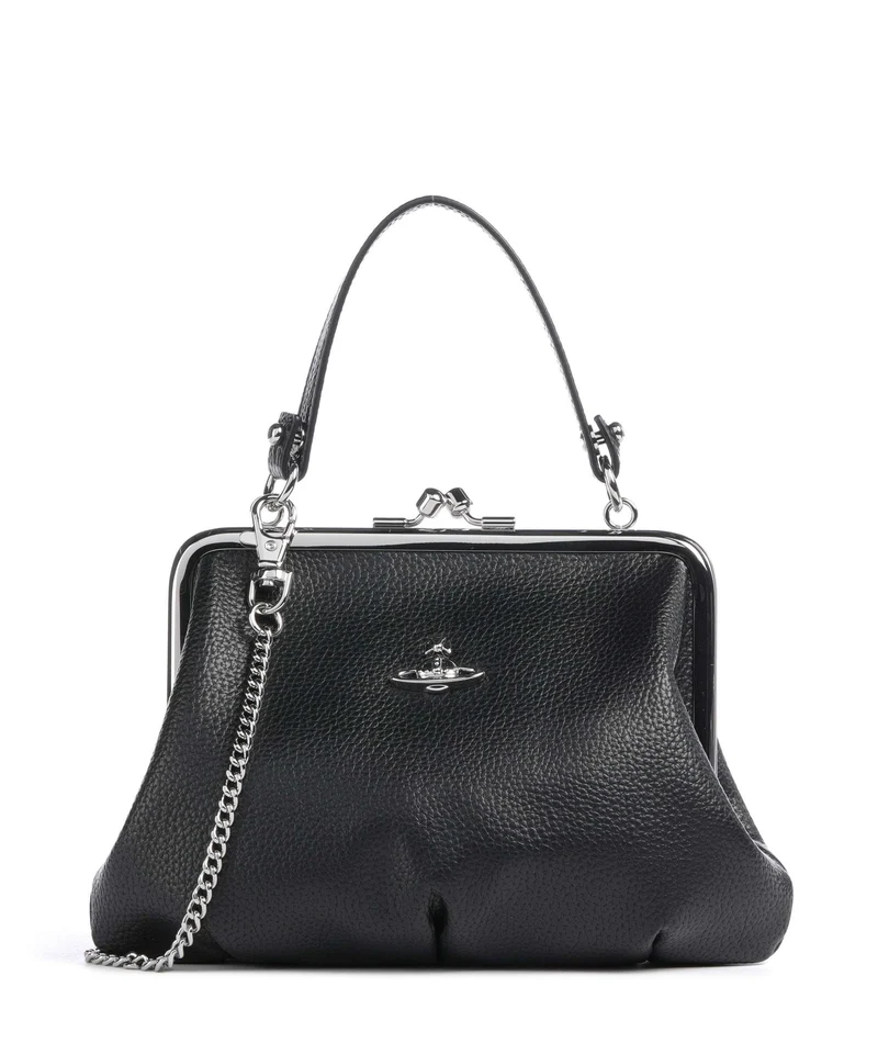 Vivienne Westwood Granny Frame Grain Handtasche black
