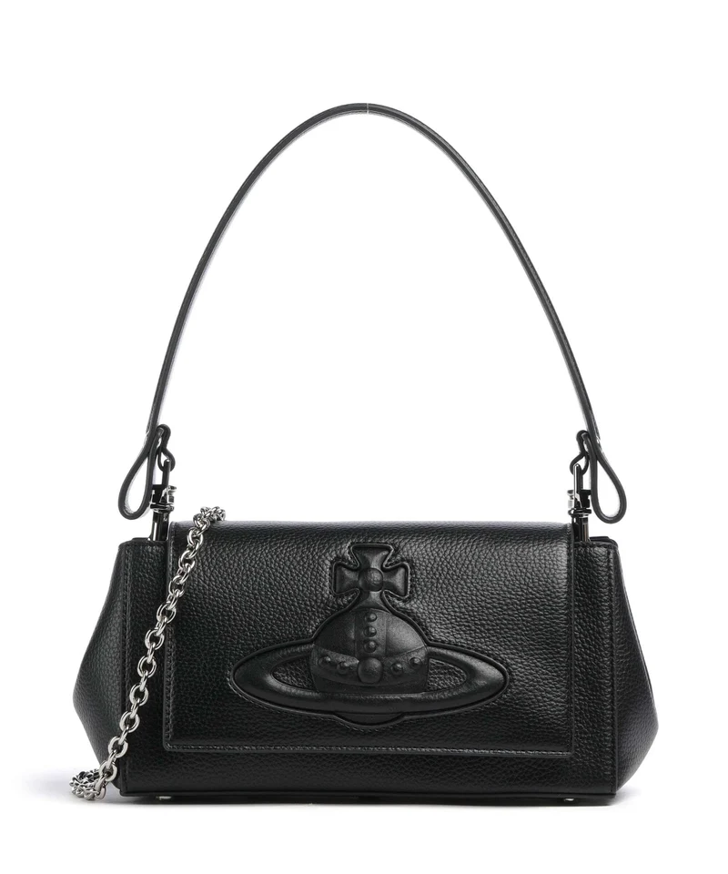 Vivienne Westwood Hazel Grain Medium Schultertasche black