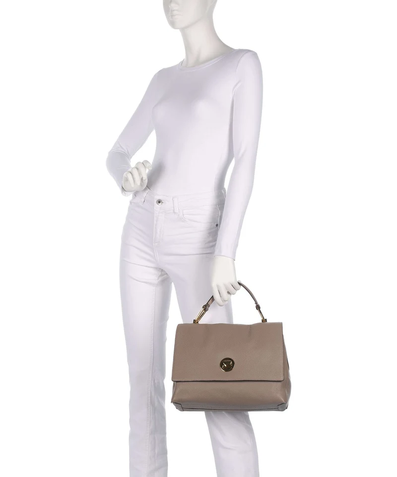 Coccinelle Liya Handtasche warm taupe/rosette
