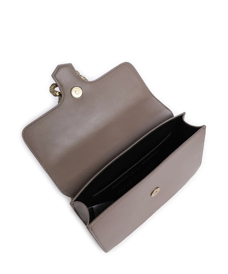 Just Cavalli Iconic Snakes Schultertasche taupe