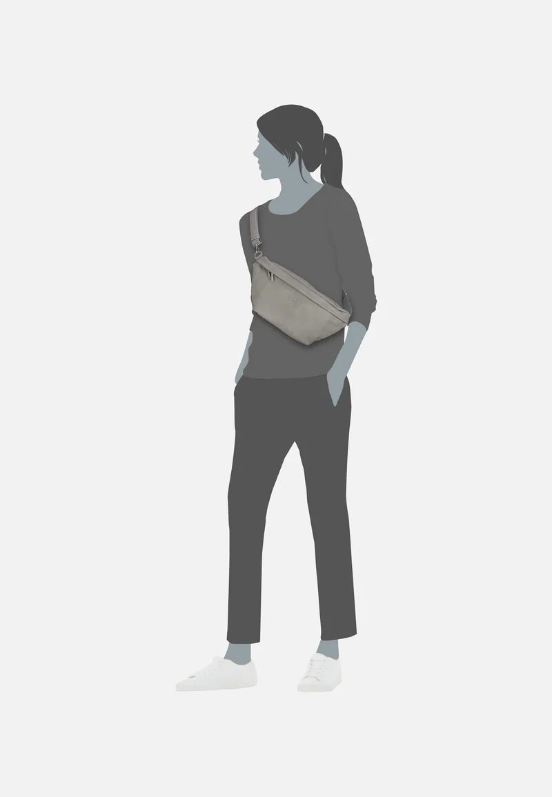 Mademoiselle MH80 Canvas/Grey - Bauchtasche