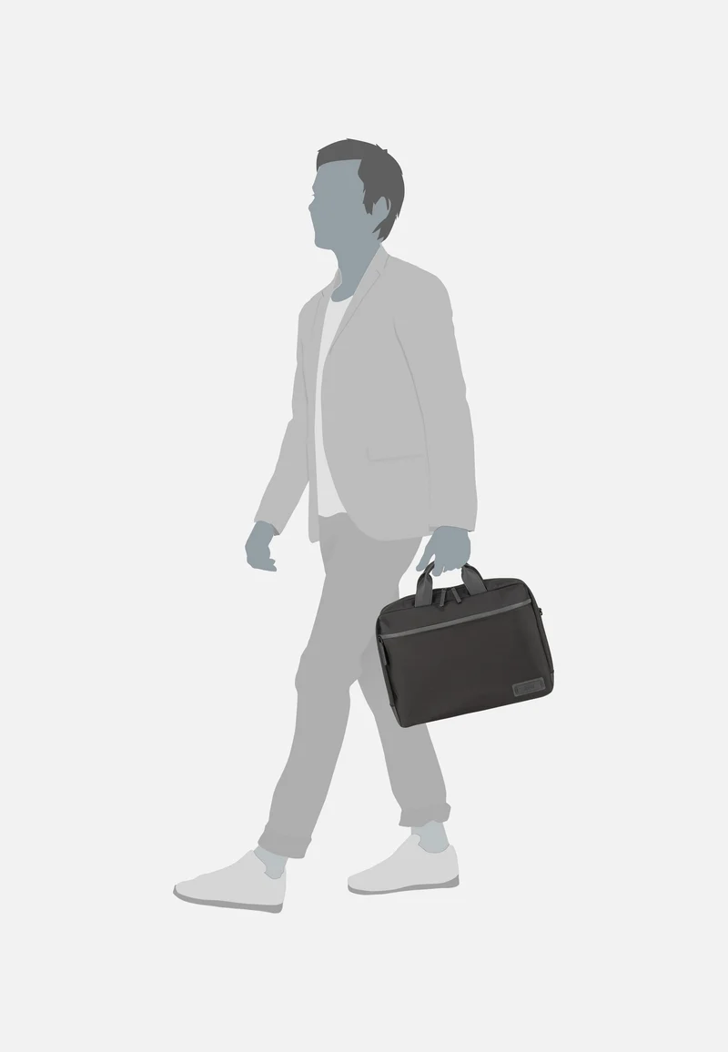 Tallinn Business Bag 1 Comp Black - Aktentasche