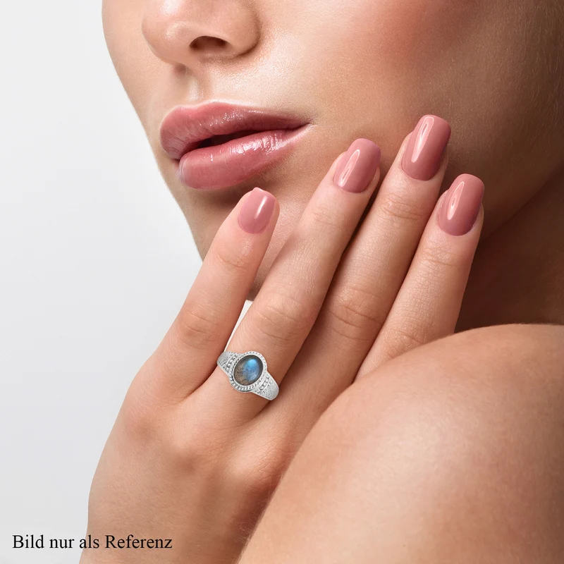 Royal Bali Kollektion - Labradorit Ring, 925 Silber ca. 3,15 ct