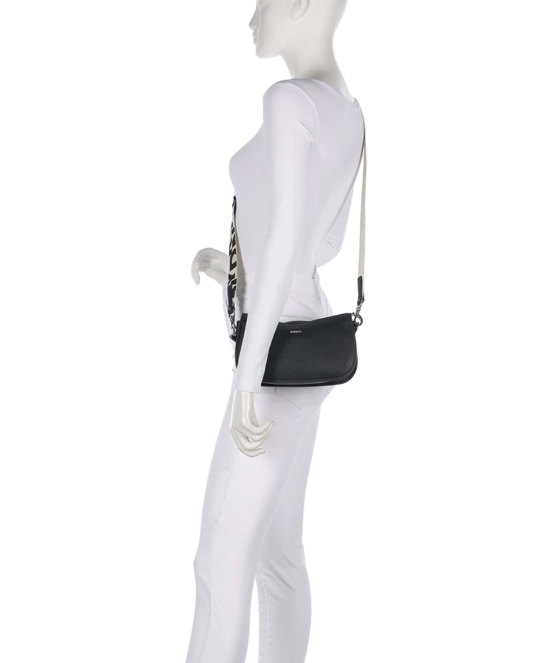 DKNY Nessa Schultertasche black/silver