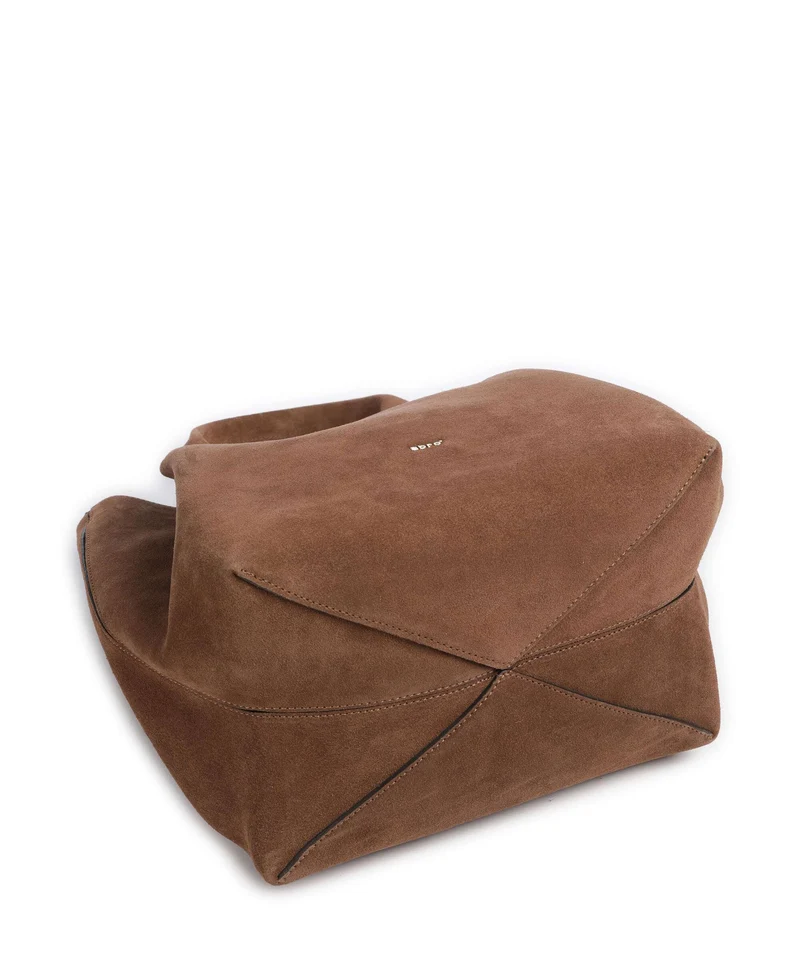 Abro Suede Essential Medium Handtasche wood