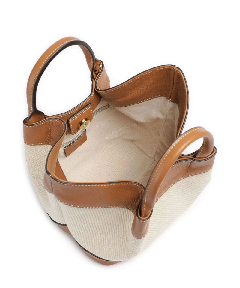 Abro Super Drill Essential Small Handtasche ivory/cuoio