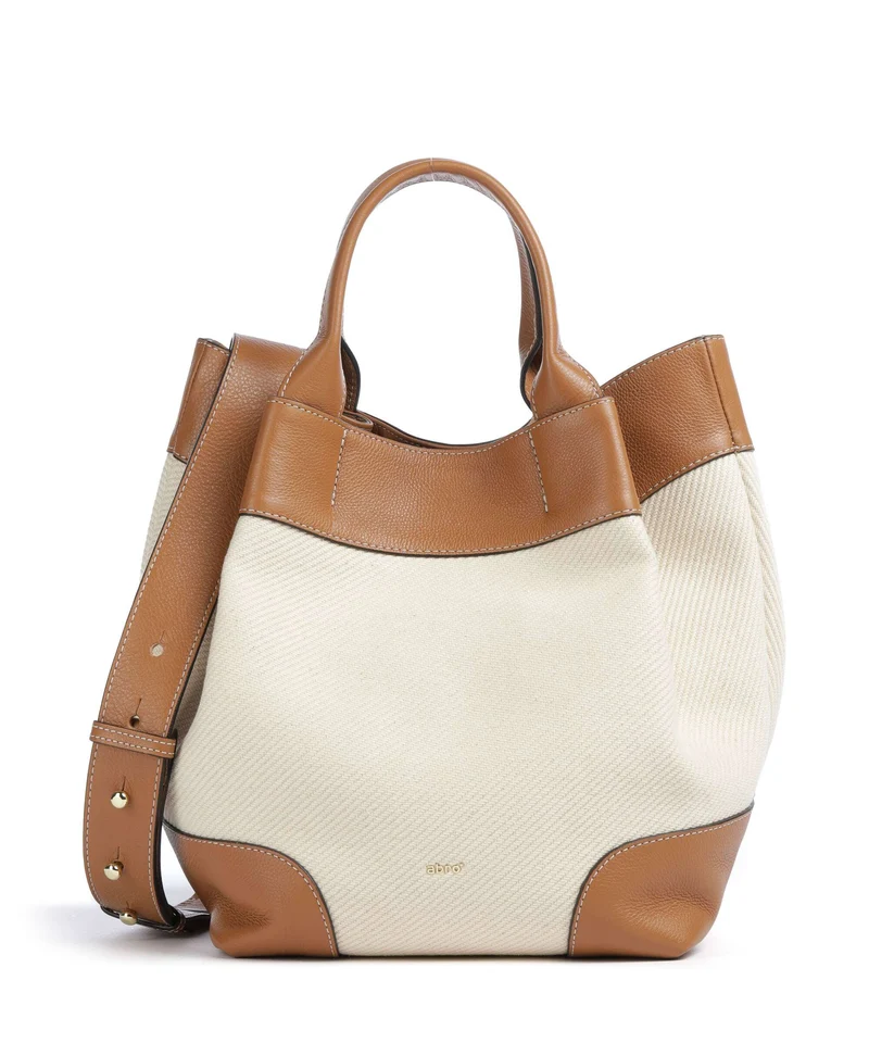 Abro Super Drill Essential Medium Handtasche ivory/cuoio