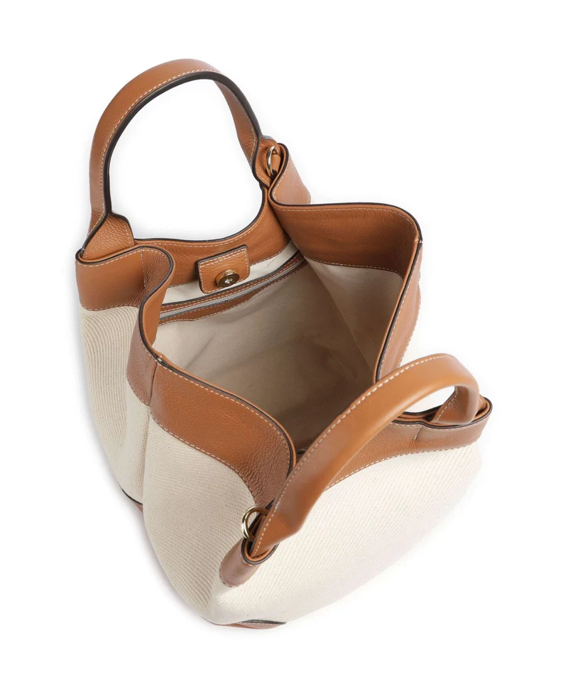 Abro Super Drill Essential Medium Handtasche ivory/cuoio