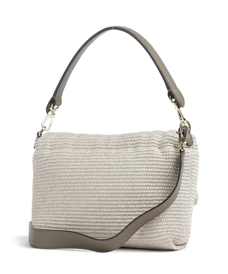 Abro Raffia Classica Temi Medium Schultertasche sahara