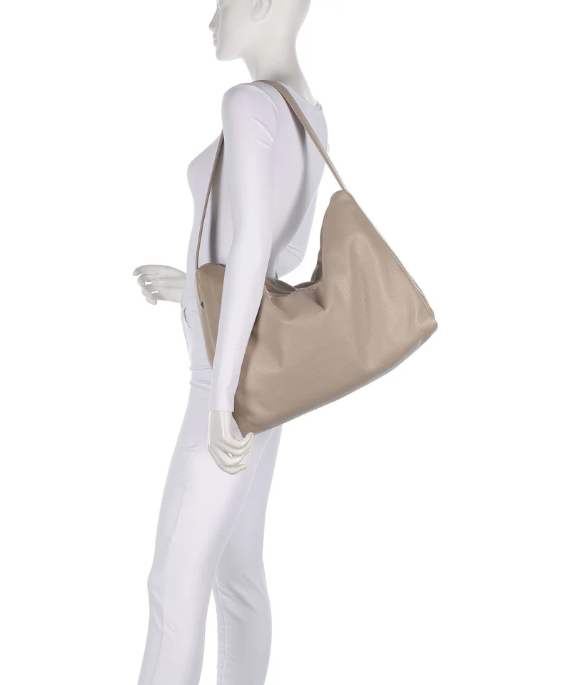 Mandarina Duck Mellow Leather Beuteltasche warm taupe