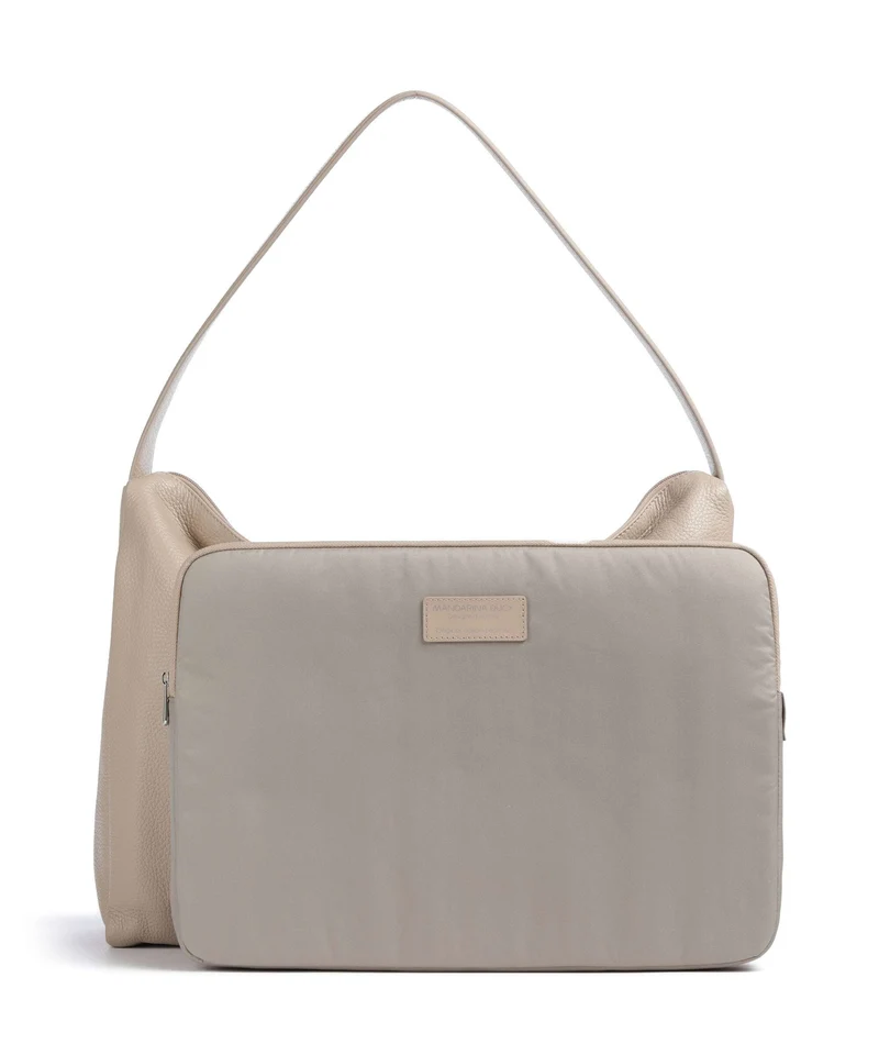 Mandarina Duck Mellow Leather Beuteltasche warm taupe