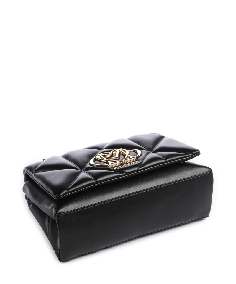 Love Moschino Embossed Q Schultertasche black