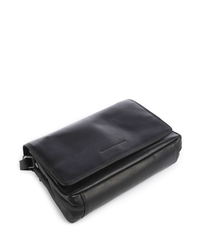 The Chesterfield Brand Wax Pull Up Cow Laverton Umhängetasche black