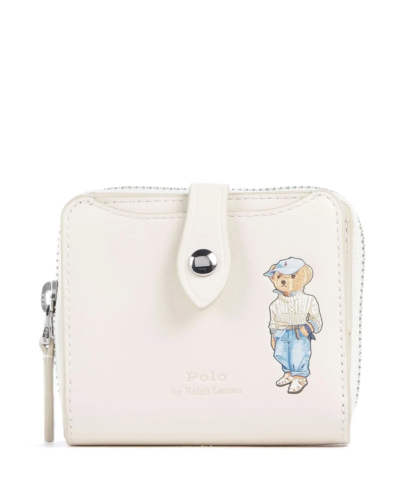 Polo Ralph Lauren Bear Eran Cable Geldbörse ivory