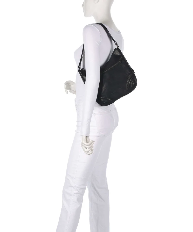 Spikes & Sparrow Bronco Candee Beuteltasche schwarz