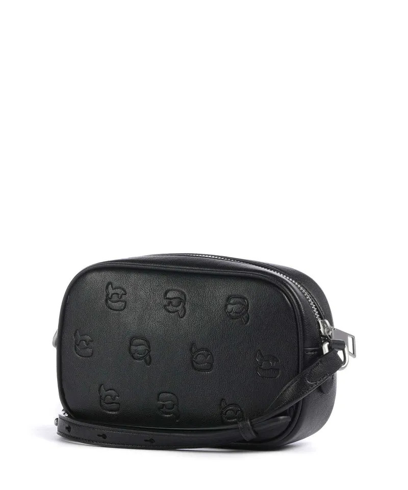 Karl Lagerfeld K/Ikon Monogram Umhängetasche tonal black