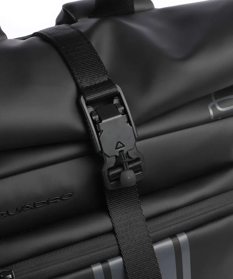 Piquadro Corner Special Ducati Rolltop Rucksack black